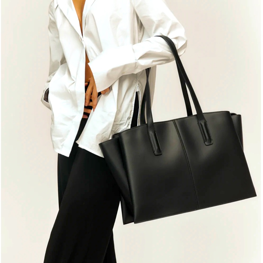Freja NYC Black work or travel tote